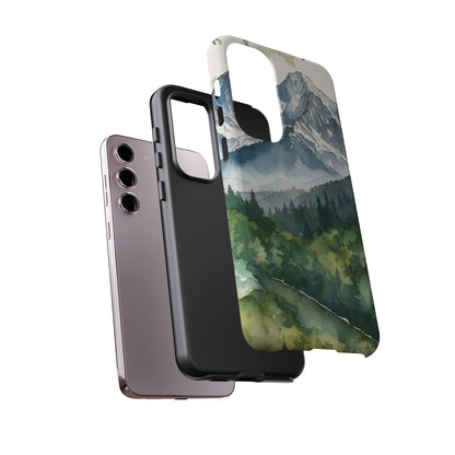 Watercolor Alpine Mountainscape - Samsung Galaxy Case