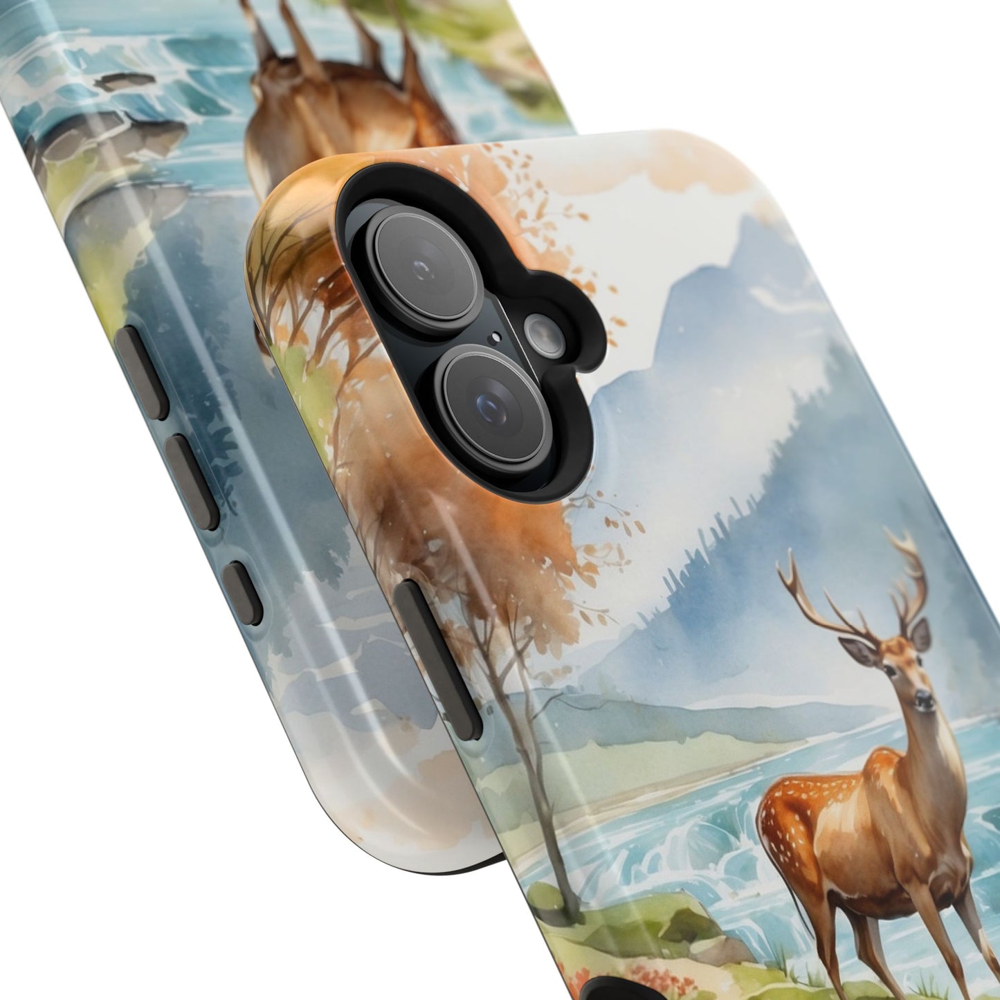 MagSafe-Compatible iPhone Case – Serene Valley Stag