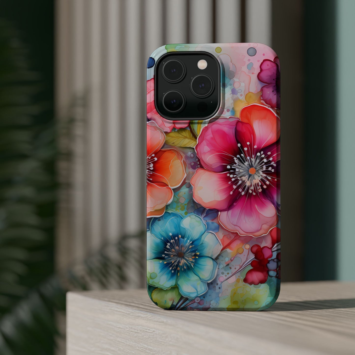 Vibrant Watercolor Floral Garden - MagSafe iPhone Series Case