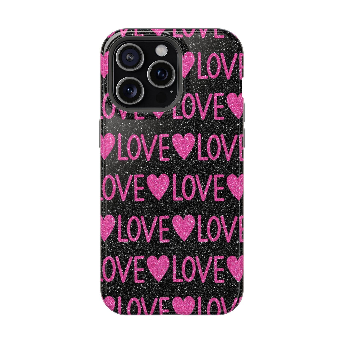 Pink Glitter Love MagSafe Case