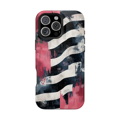 MagSafe iPhone Case: Blood Zebra – Bold Red & Black Pattern