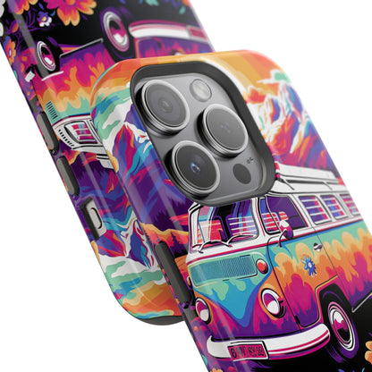 Groovy Floral Sunset Van – MagSafe iPhone Series Case