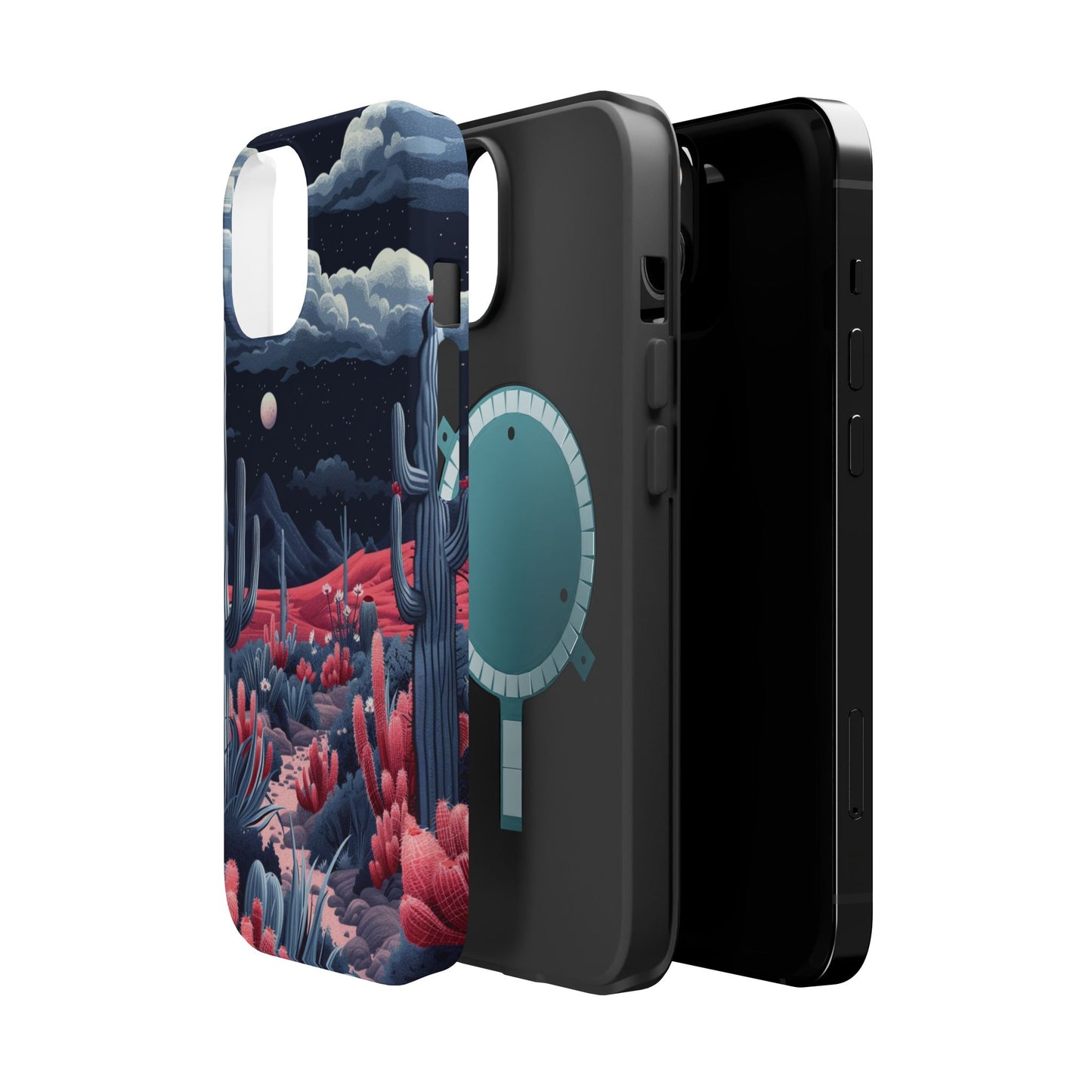 Moonlit Saguaro iPhone Case