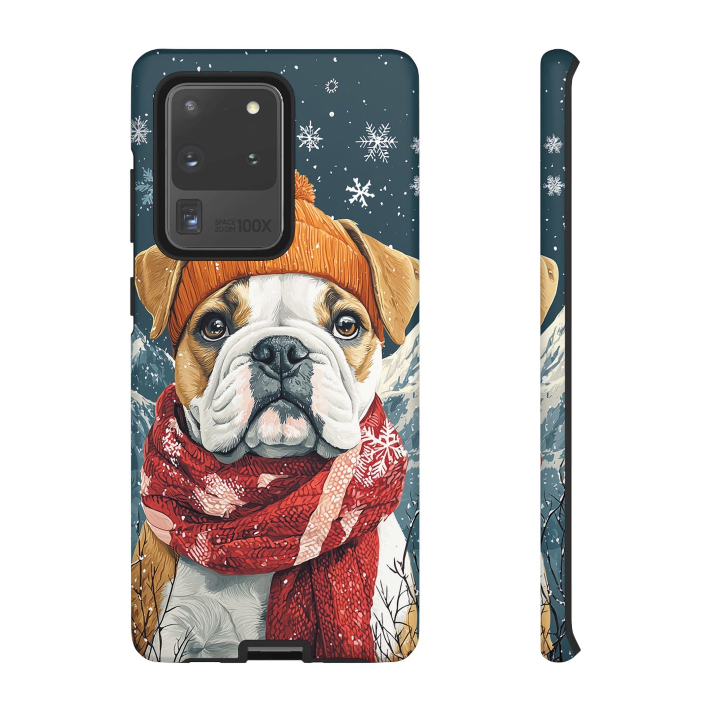 Cozy French Bulldog Samsung Galaxy Case – Rustic Fireplace Protective Cover