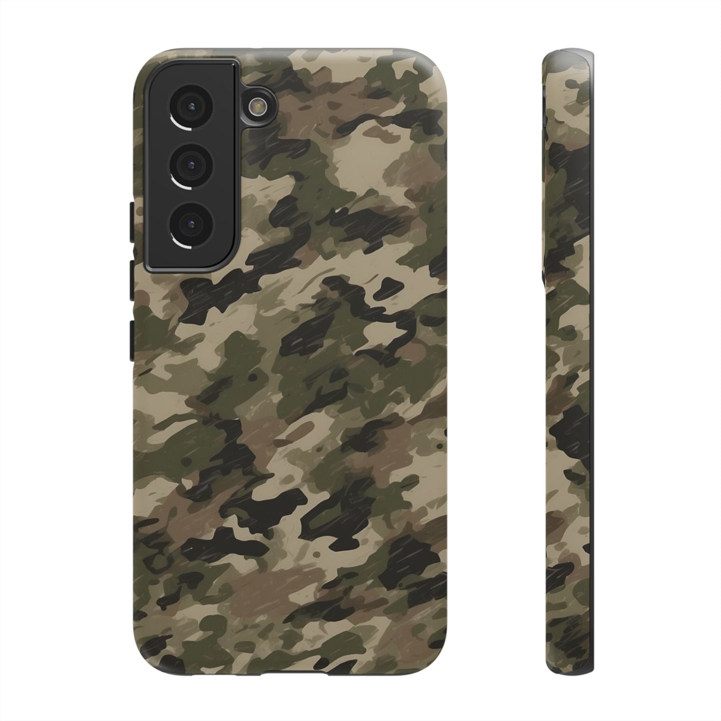 Classic Light Brown Camouflage – Premium Samsung Galaxy Case, Rugged and Stylish