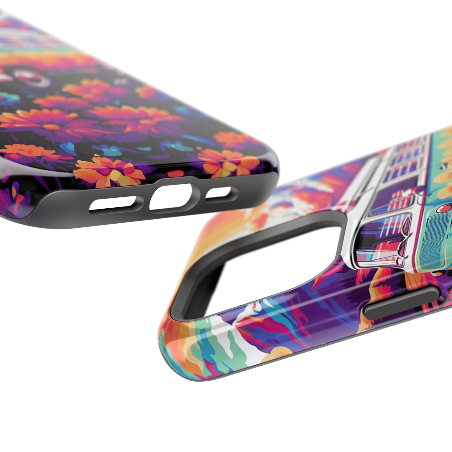 Groovy Floral Sunset Van – MagSafe iPhone Series Case