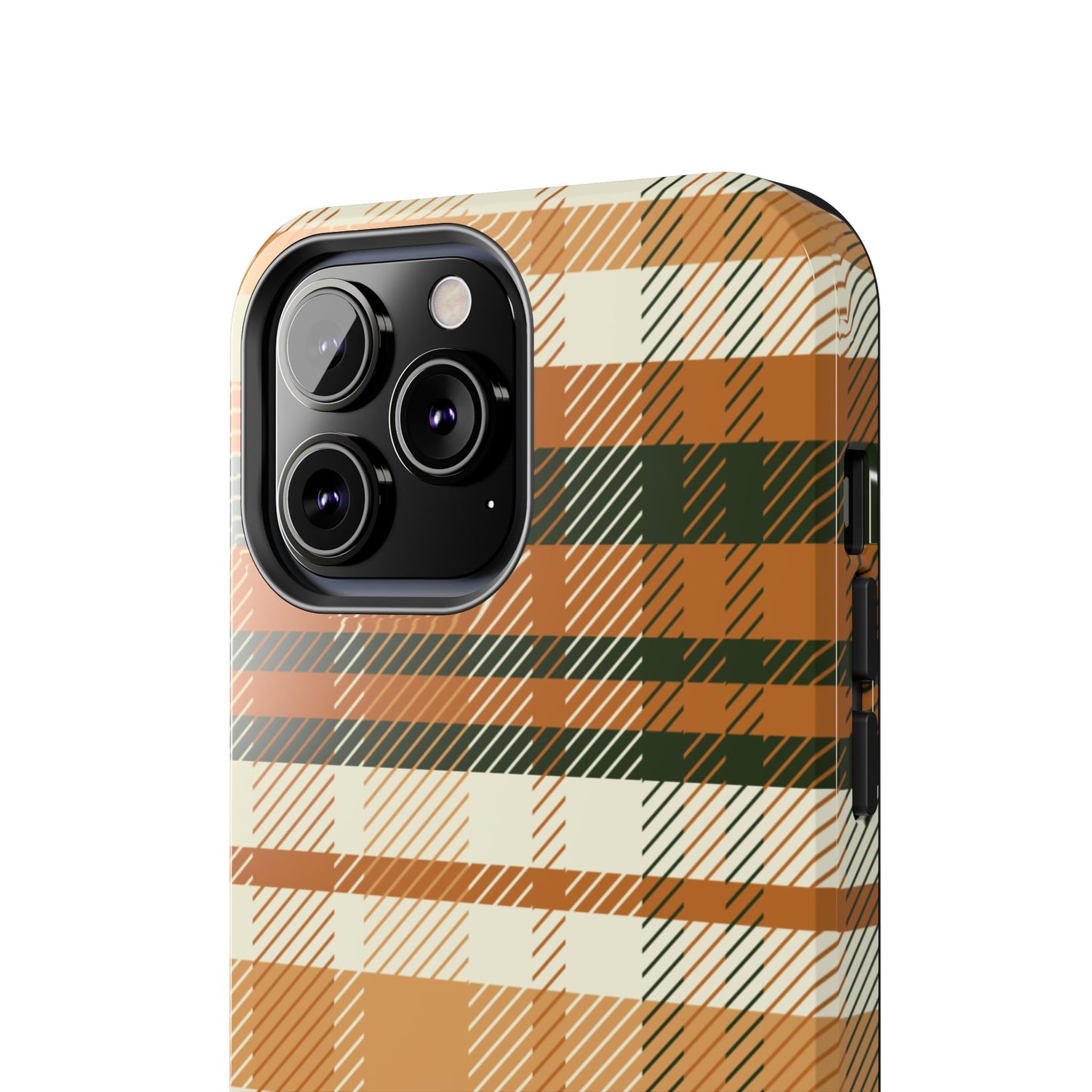 MagSafe Case - Pumpkin Spice Plaid Design