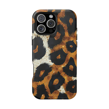 Safari Noir Gold Leopard iPhone Case