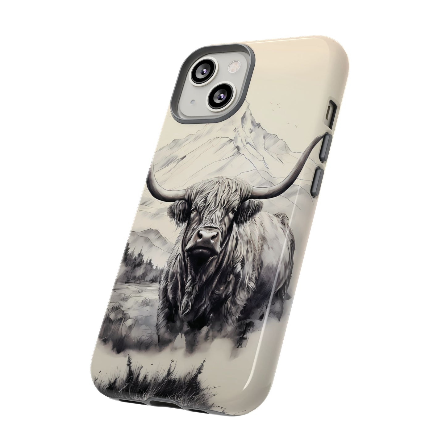 Highland Cow Western iPhone Case