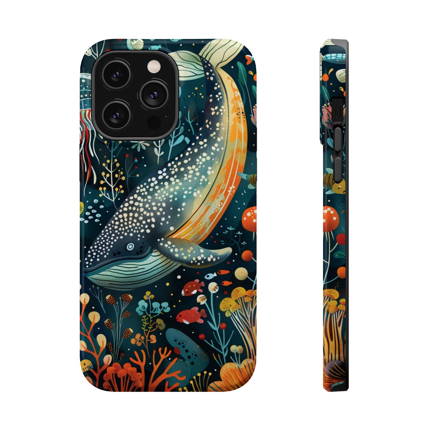 Oceanic Elegance Whale iPhone Case