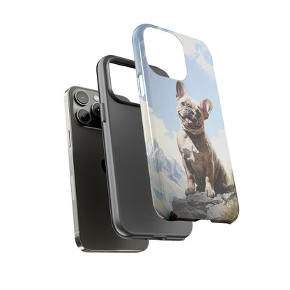 Frenchie iPhone Samsung Galaxy Phone Case! French Bull Dog Standing Proudly. Extremely Tough & Durable With Dual Layer Protection.