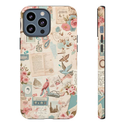 Vintage Collage iPhone Case - Retro Nostalgic Protective Cover