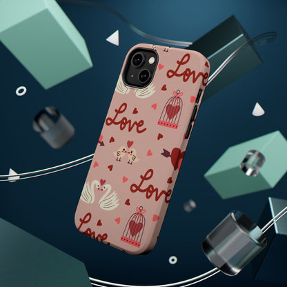 Lovebirds & Swans MagSafe iPhone Case