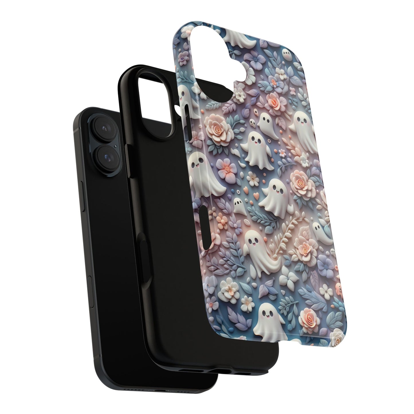 Ghosts Flowers Phone Case - Enchanting Ethereal Aesthetic