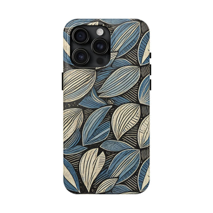 Botanical Leaf Pattern iPhone Case - Nature-Inspired Protective Cover