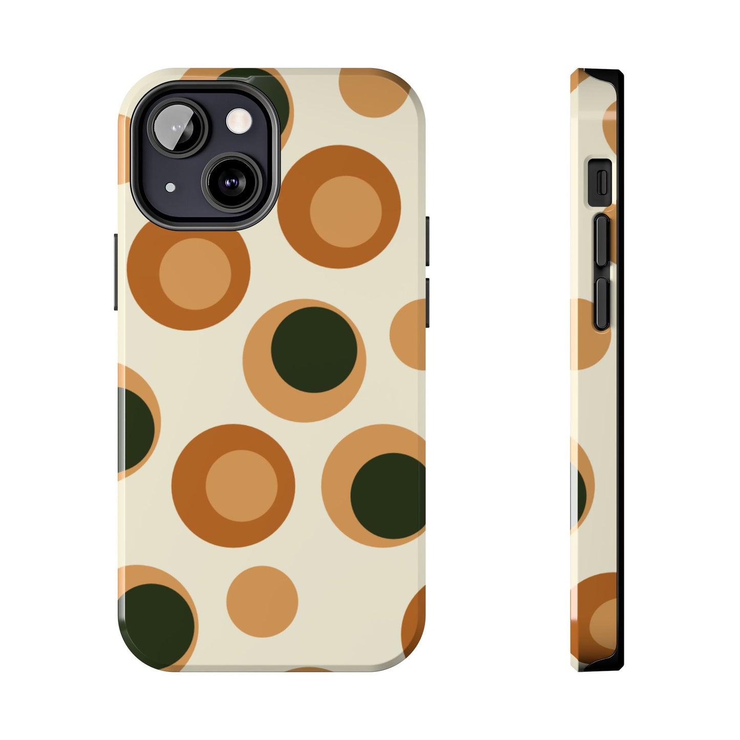 Retro Earthy Circles - iPhone Case