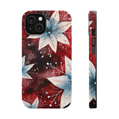 Winter Bloom Poinsettia – MagSafe iPhone Case