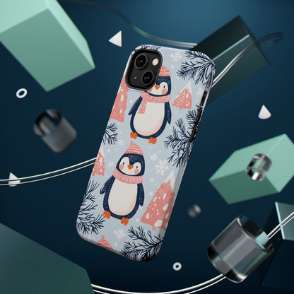 Penguin in Winter Wonderland MagSafe iPhone Case