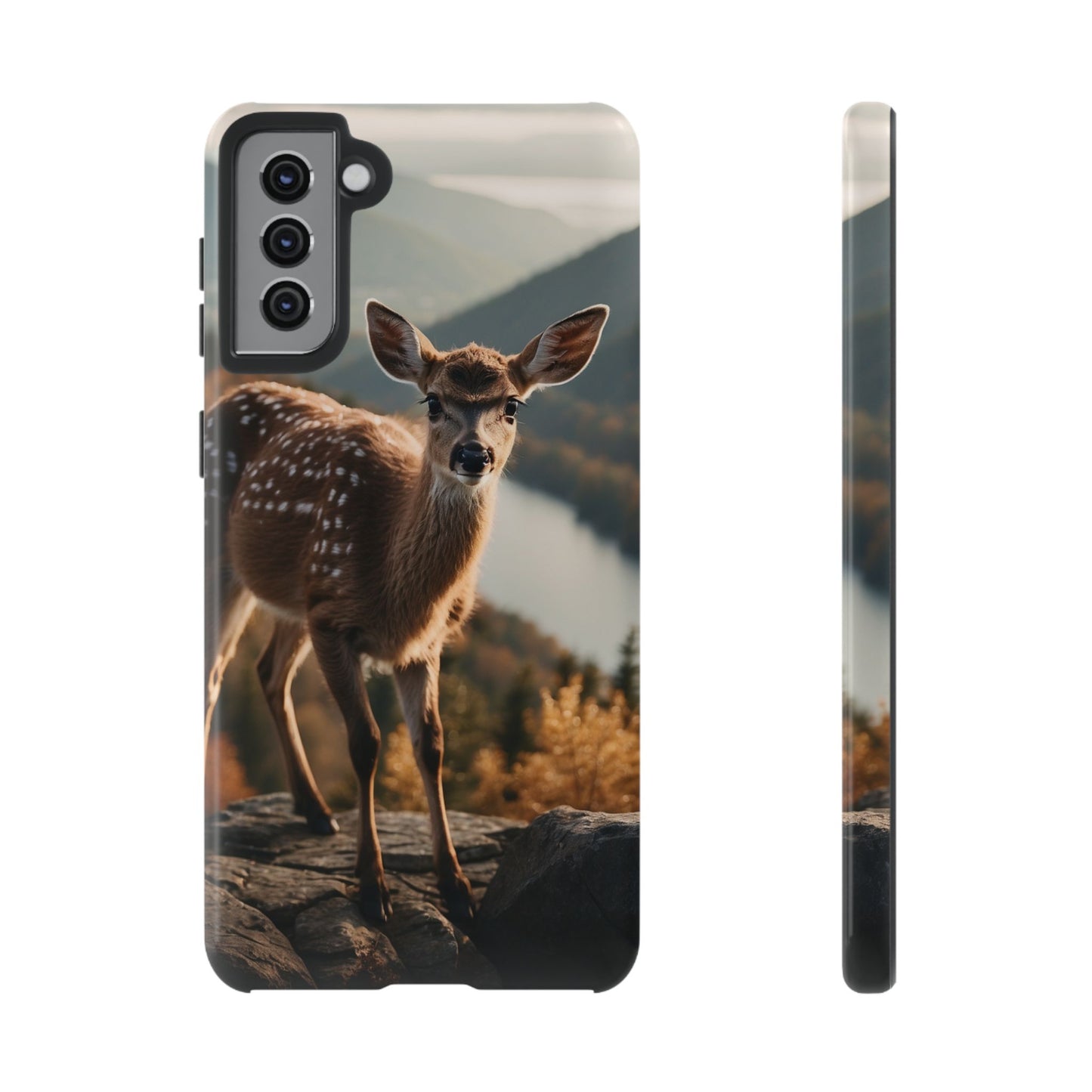 Whimsical Fawn in a Sunlit Forest iPhone Case