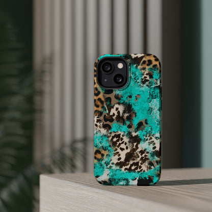 Aqua Splash Leopard - MagSafe iPhone Series Case