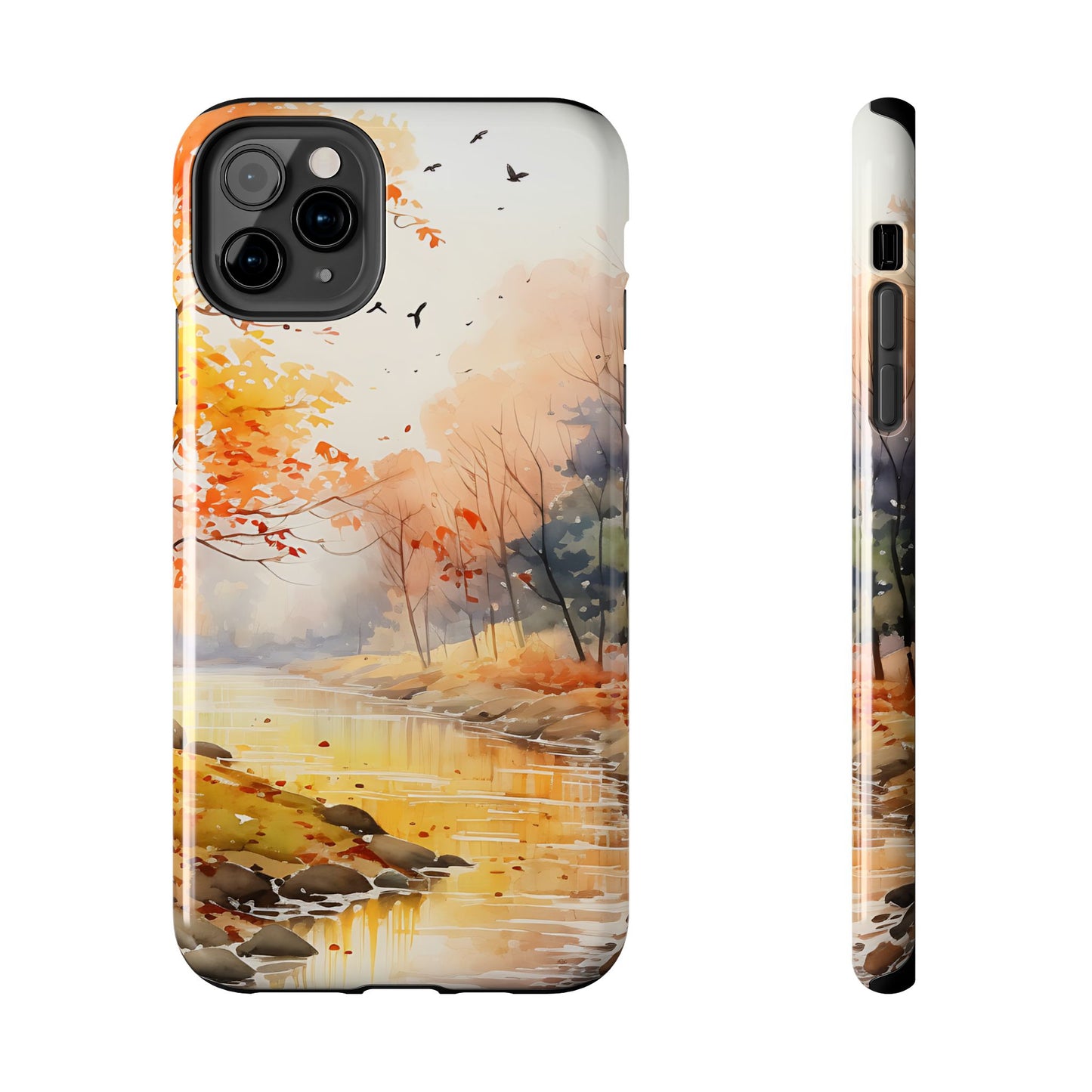 Autumn River Serenity – iPhone Case