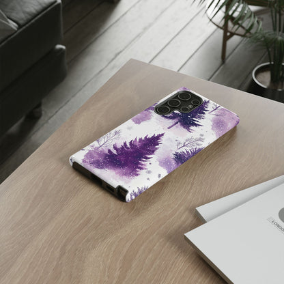 Purple Snowy Forest - Samsung Galaxy Series Case