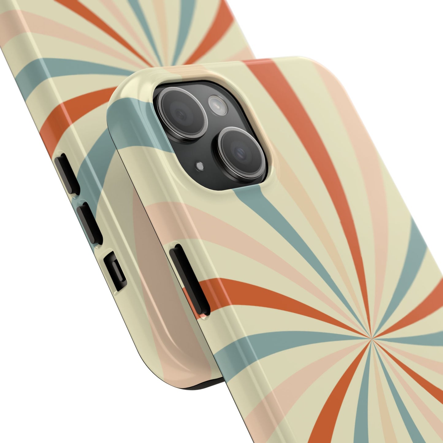 Retro Swirl iPhone Case – Durable, Vintage-Inspired Design with Dual-Layer Protection