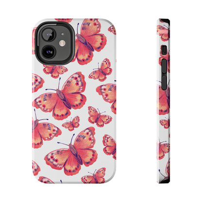 Coral Butterfly iPhone Case – Slim, Protective Design with Bold Watercolor Print