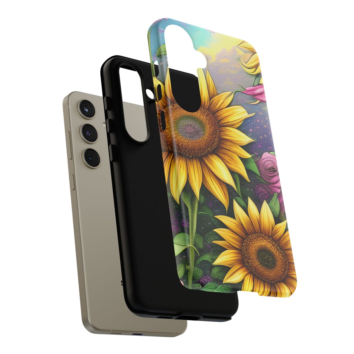 Whimsical Sunflower & Rose Garden - Samsung Galaxy Series Case