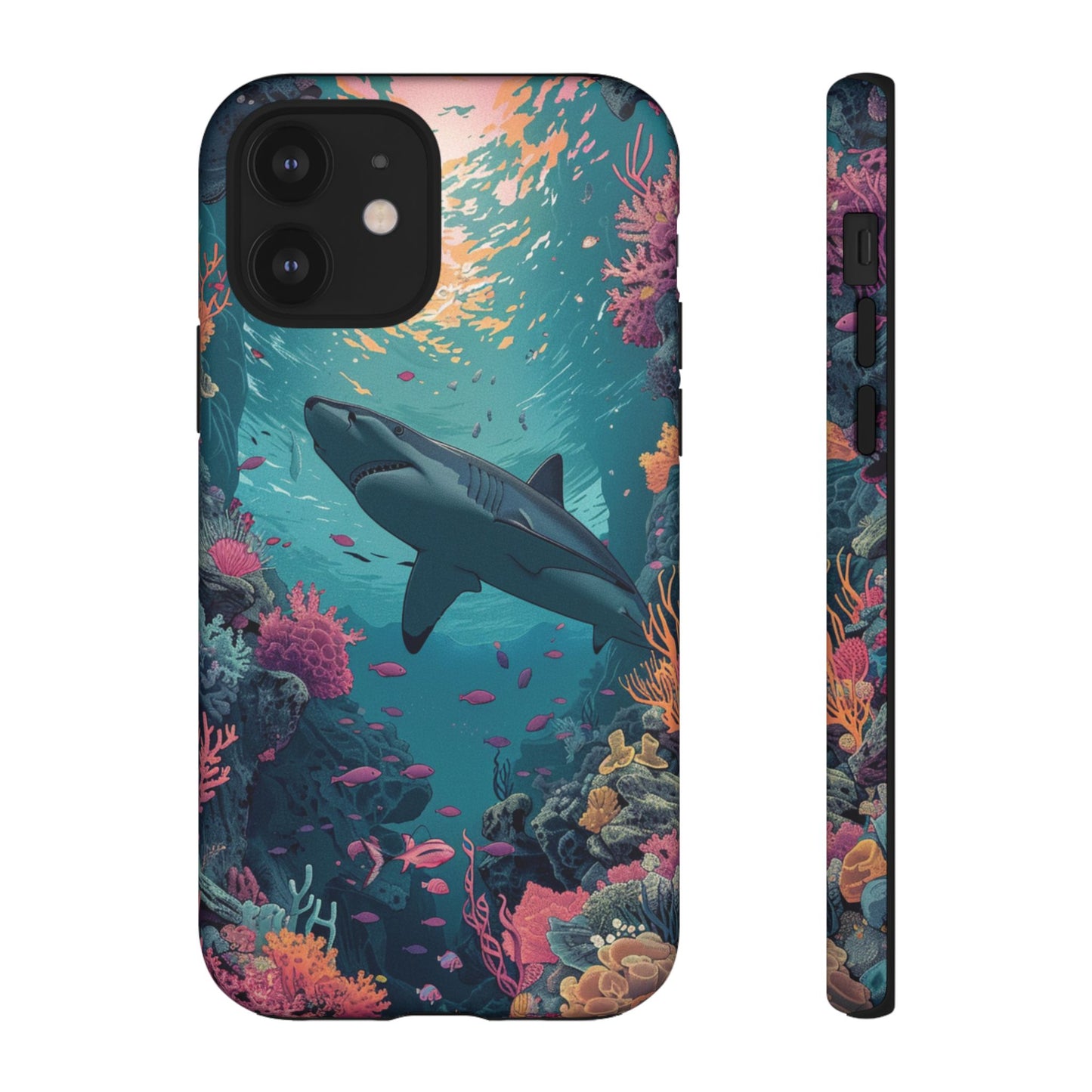 Ocean Shark Coral Reef iPhone Case