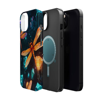 Mystical Dragonflies & Crystals – MagSafe iPhone Series Case