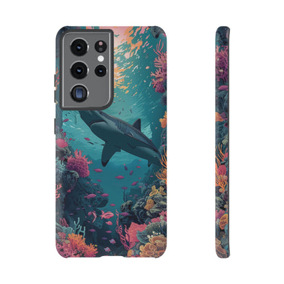 Ocean Shark Coral Reef iPhone Case