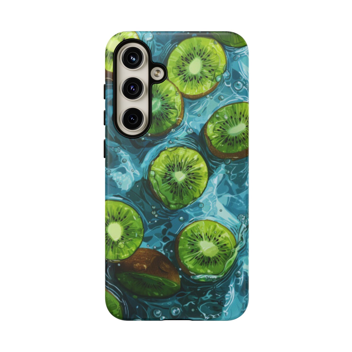 Tropical Kiwi Splash Samsung Galaxy Case – Tough Dual - Layer, Vibrant Summer Design - BOGO Cases