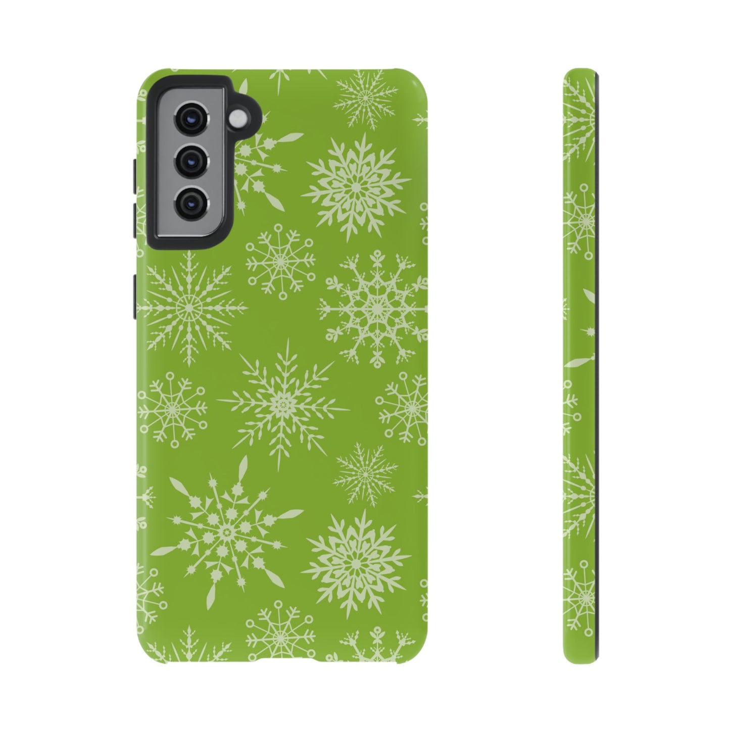 Green Snowflake Pattern – Samsung Galaxy Series Case