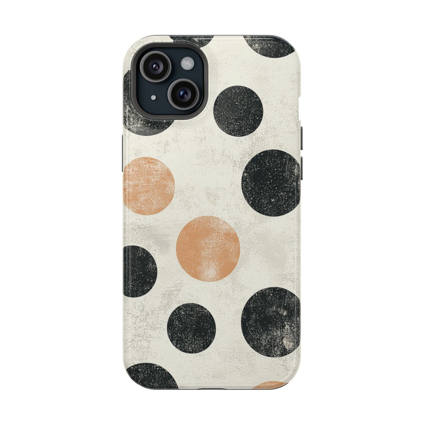 Vintage Polka Dot MagSafe iPhone Case - Retro Abstract Protective Cover