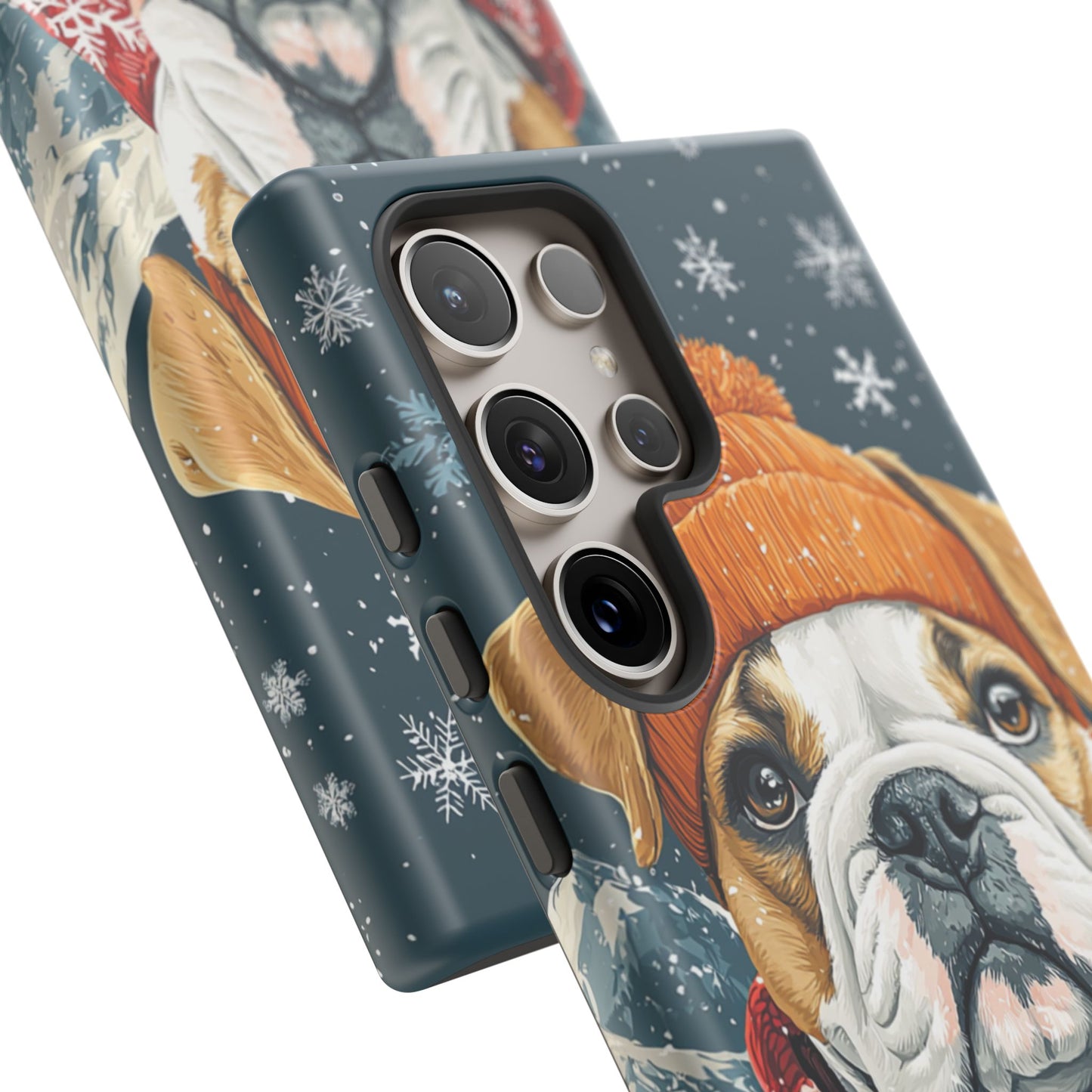 Cozy French Bulldog Samsung Galaxy Case – Rustic Fireplace Protective Cover