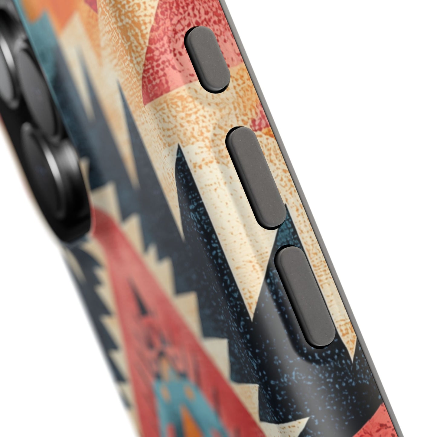 Bold Aztec Pattern Tough MagSafe iPhone Case – Vibrant Geometric Design, Dual-Layer Protection