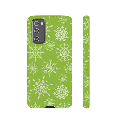 Green Snowflake Pattern – Samsung Galaxy Series Case