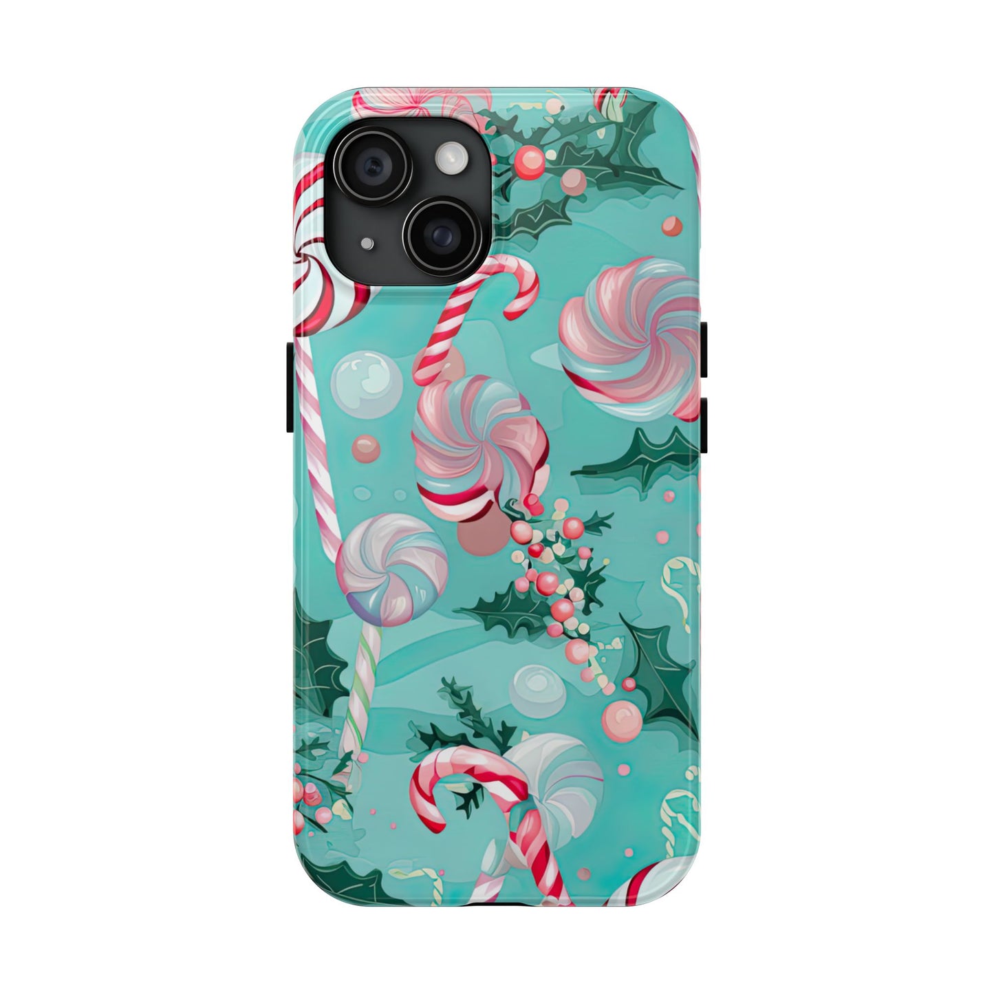 Candy Cane & Peppermint Holiday Delight – iPhone Series Case