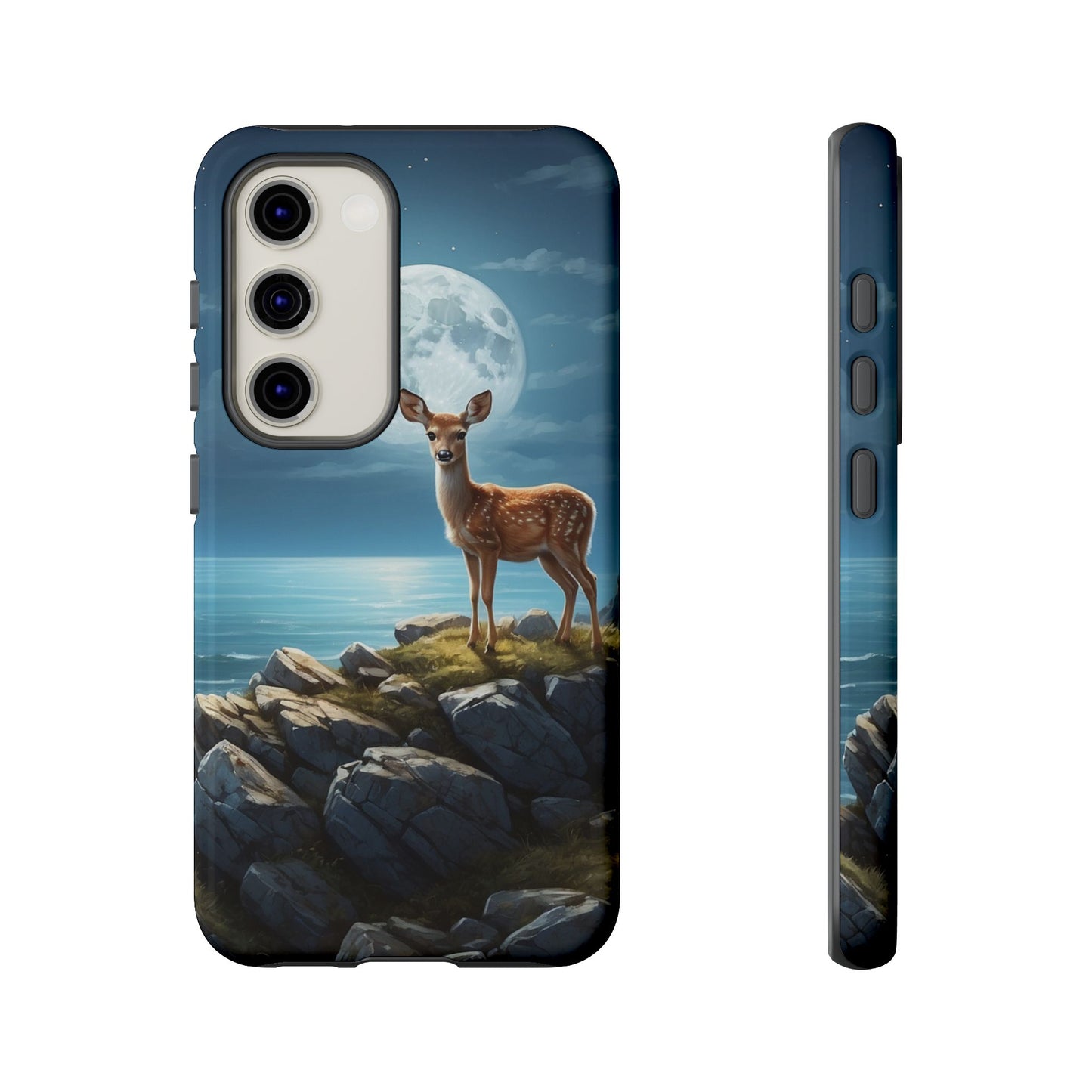 Enchanted Fawn Under the Moonlit Sky Samsung Galaxy Case