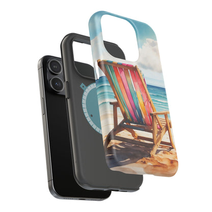 Vibrant Beach Escape MagSafe iPhone Case – Summer Vibes Design