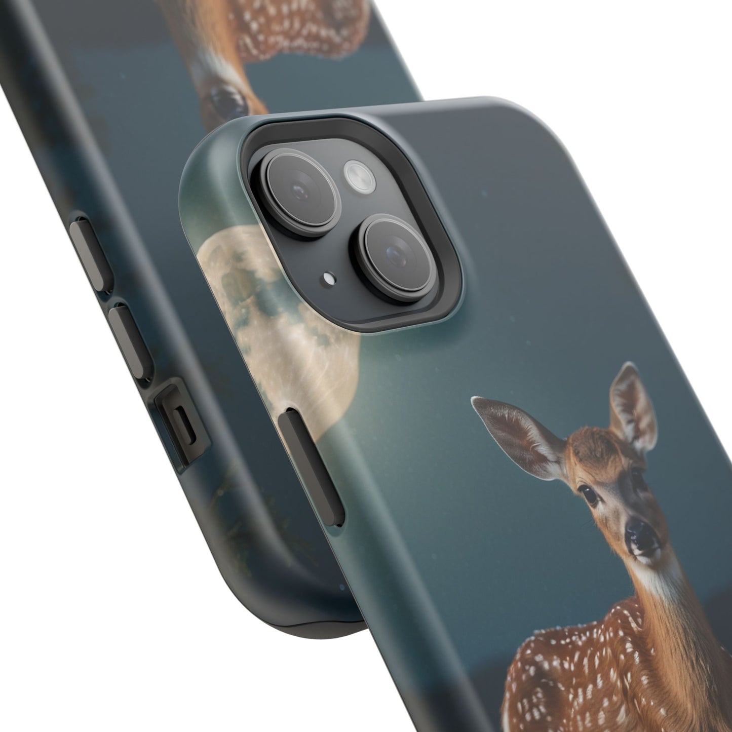 MagSafe-Compatible iPhone Case – Mystic Fawn Under the Moonlit Sky