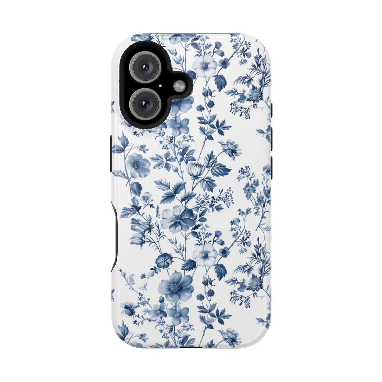 Enchanted Garden Blue Toile iPhone Case