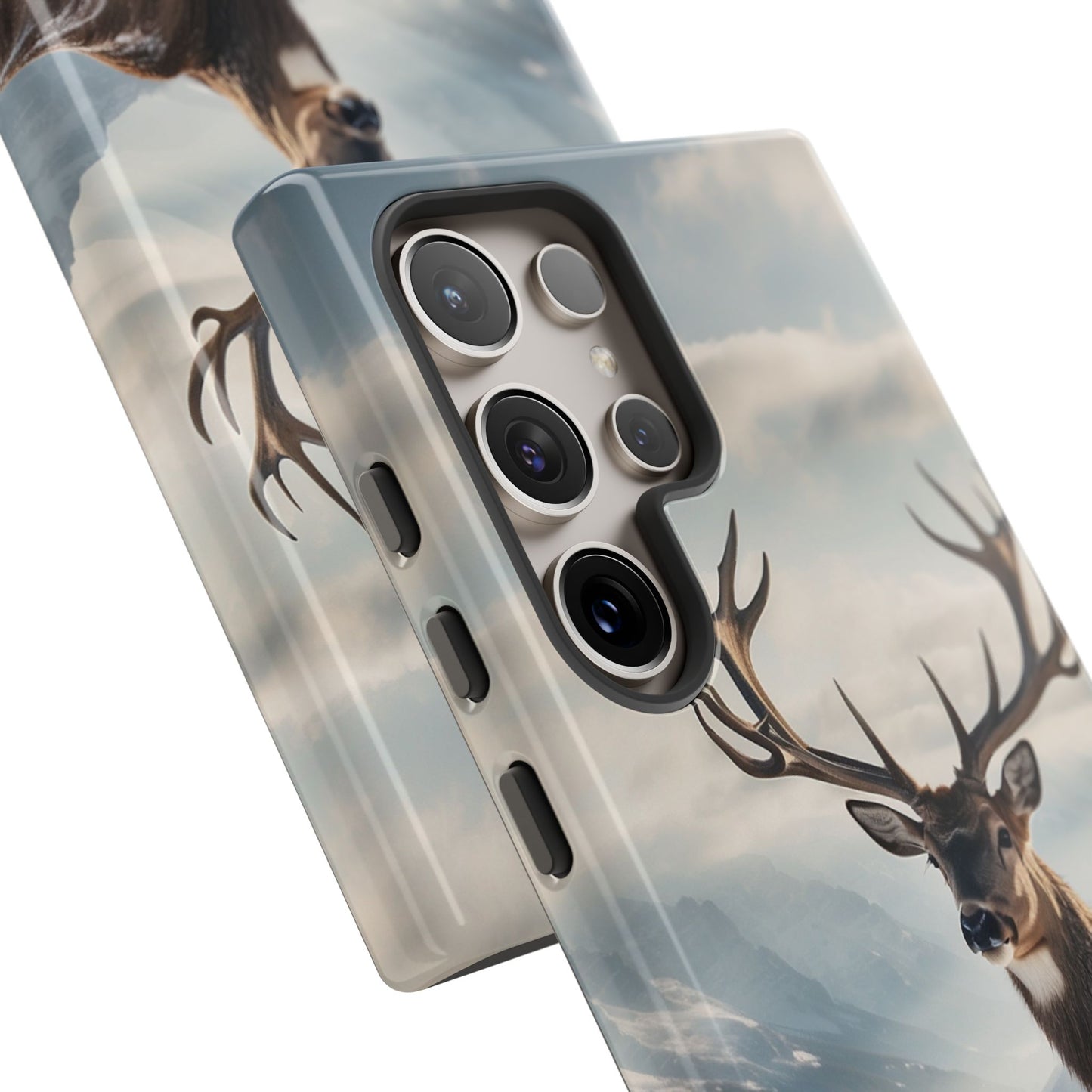 Alpine Majesty: Stag in Snow – Samsung Galaxy Case