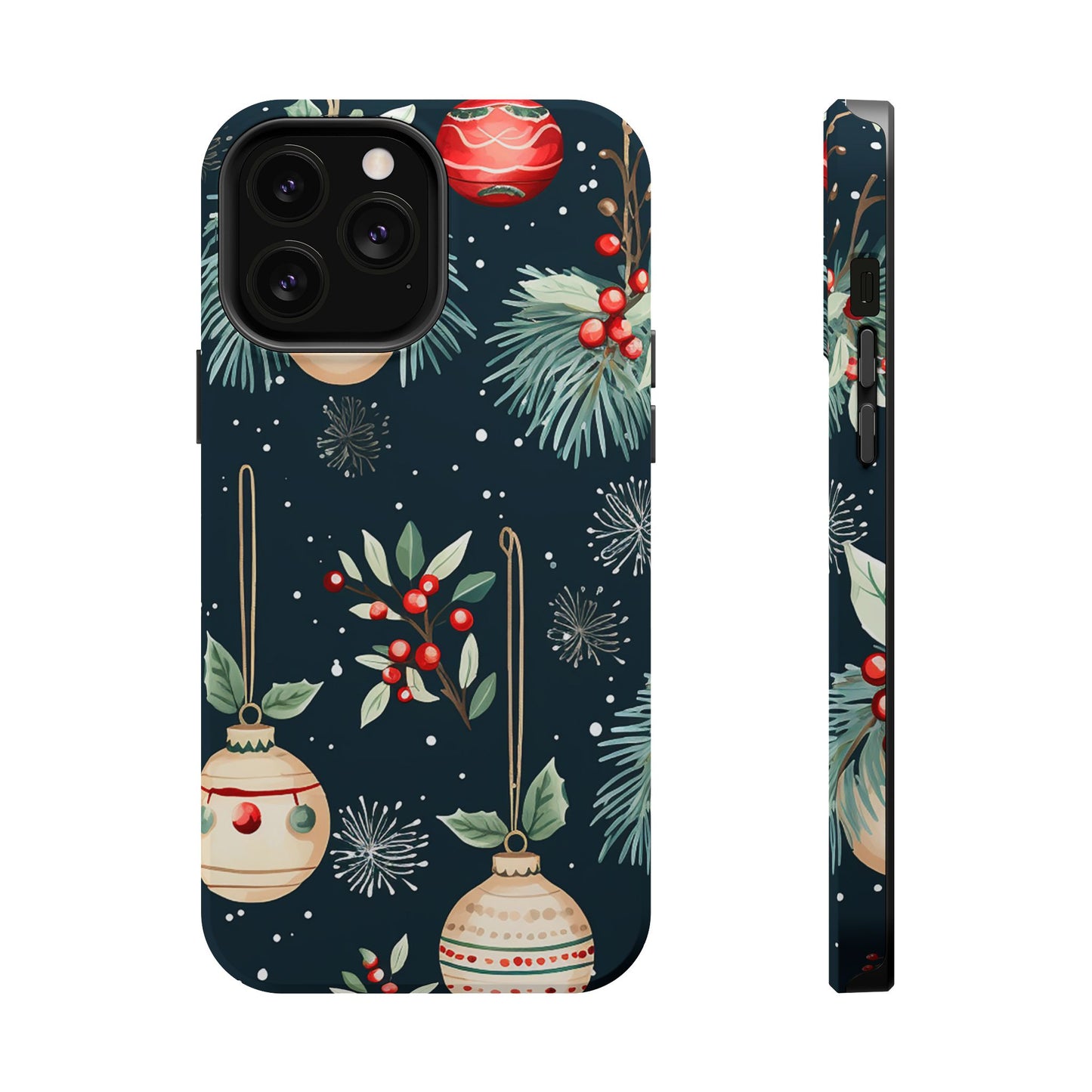 Elegant Christmas Ornaments and Pine - MagSafe iPhone Series Case