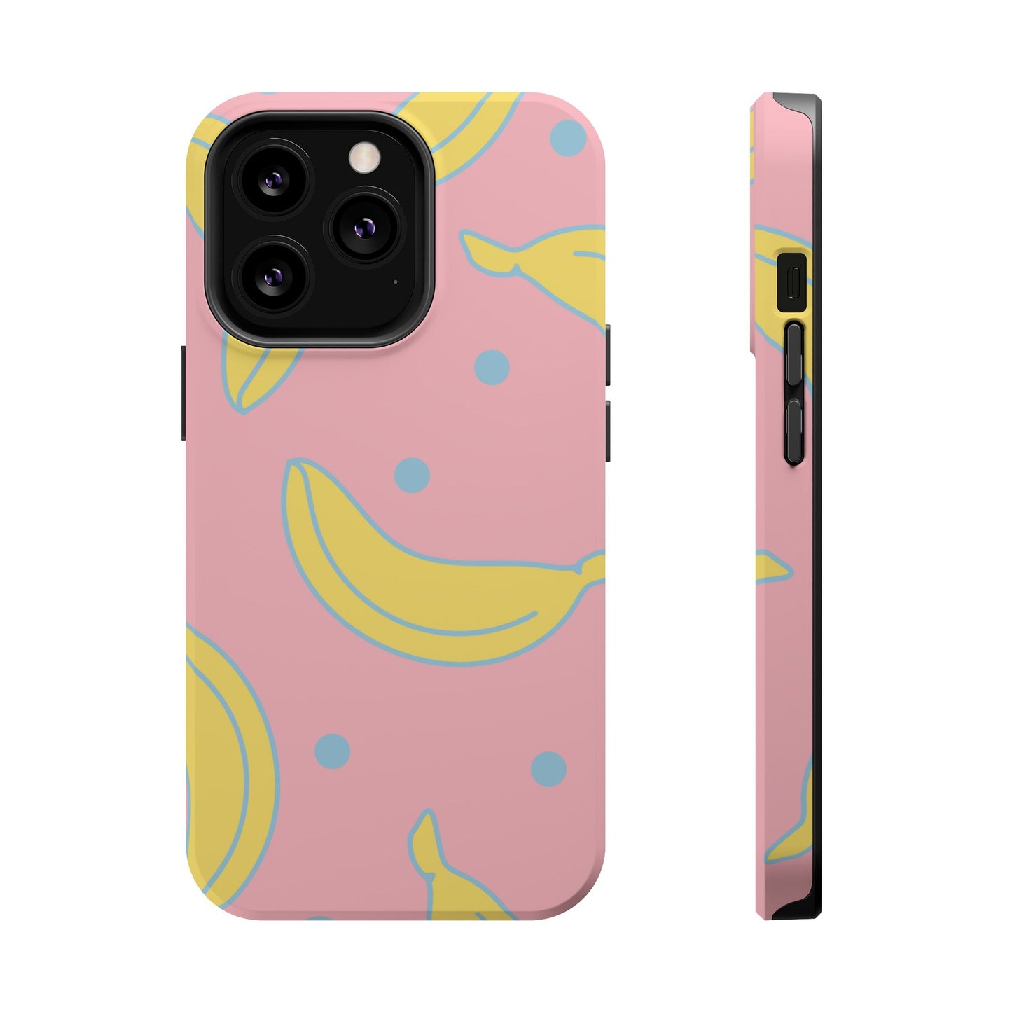 Pink Banana Pop MagSafe iPhone Case – Cute Pastel Design with Fun Retro Vibe