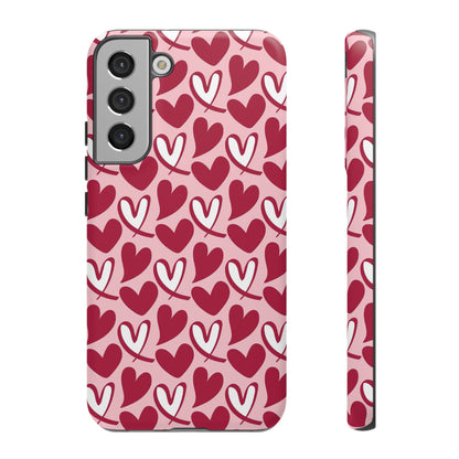 Hand-Drawn Hearts Samsung Galaxy Case