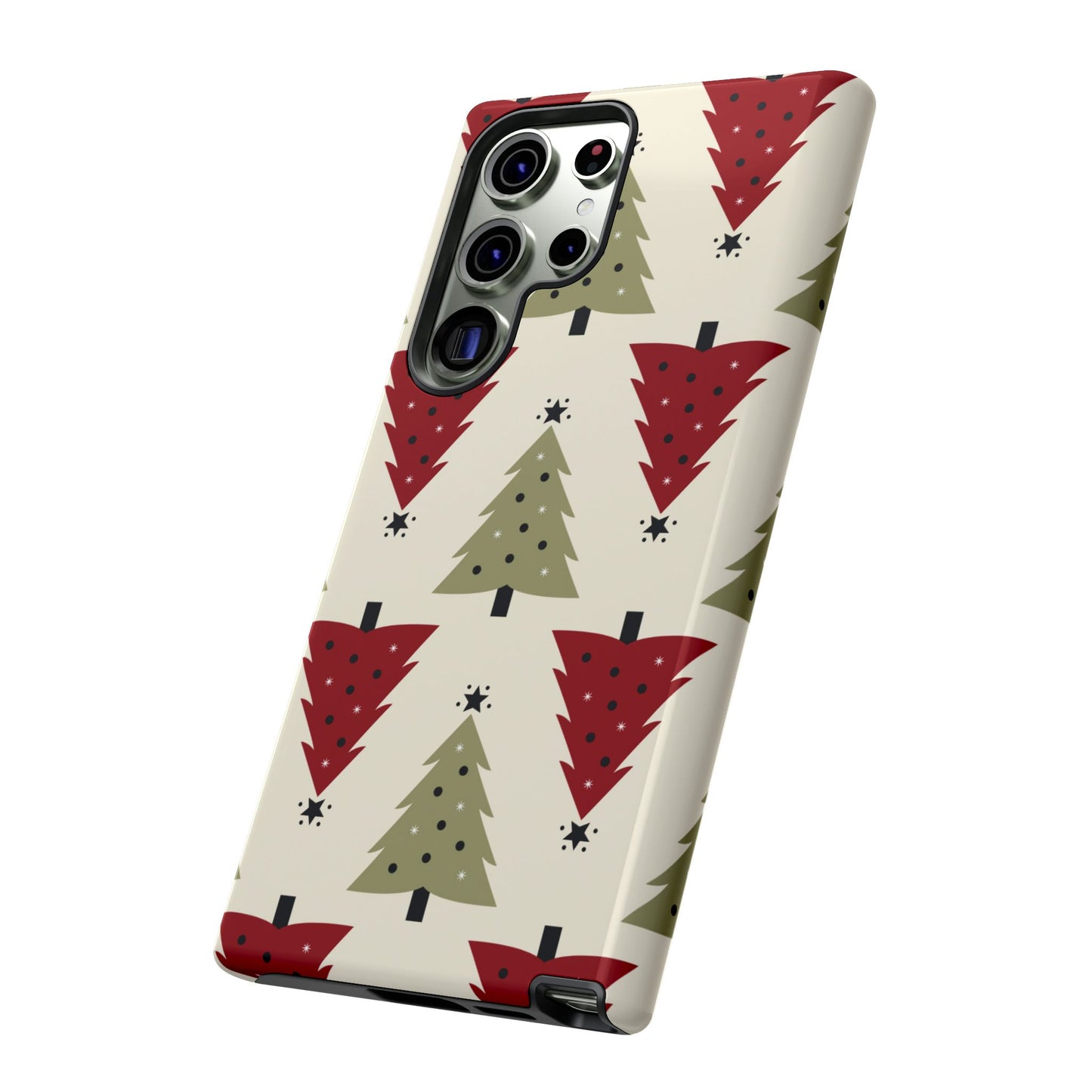 Retro Christmas Trees Pattern - Samsung Galaxy Series Case