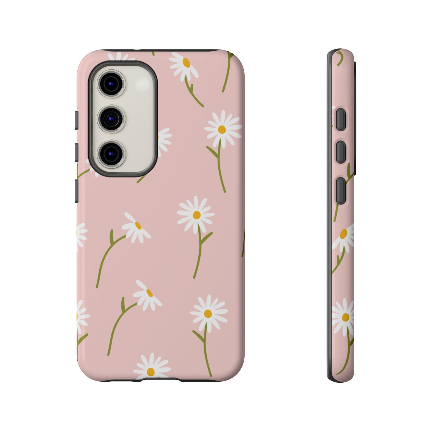 Daisy Delight Tough Samsung Galaxy Case – Cute Floral Design with Dual-Layer Protection