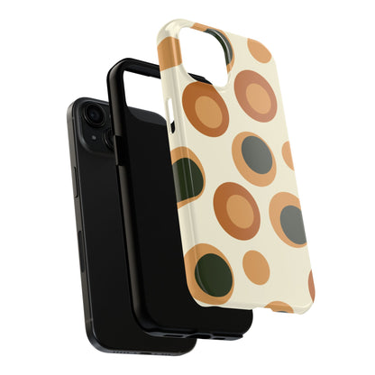 Retro Earthy Circles - iPhone Case